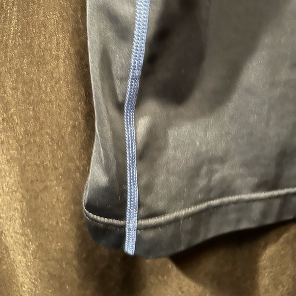 Mountain Hardwear Blue and Black Short Sleeve Quarter Zip Mens Shirt Size Large - Picture 4 of 8